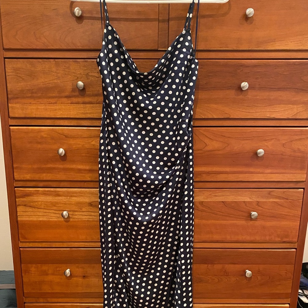 Re:named Polka Dot Slip Dress